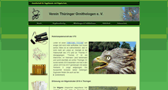 Desktop Screenshot of ornithologen-thueringen.de
